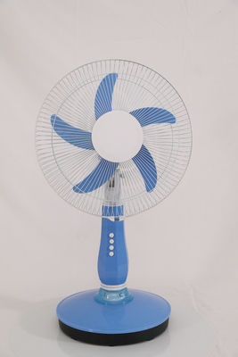 Fan all'aperto alimentato solare alla moda, fan blu del piedistallo di CC di CA